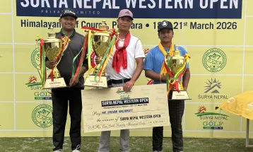 भुवनलाई सूर्य नेपाल वेस्टर्न ओपनको उपाधि, सञ्जय एक स्ट्रोकले पराजित