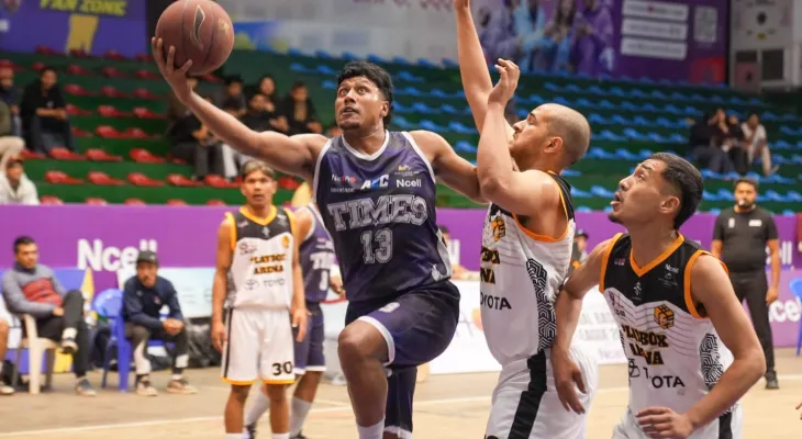 एचजेएनबीएल : टाईम्सको लगातार नवौँ जित