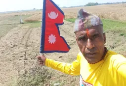 Nepali Runner Ramsundar Karki Completes 450km Run from Lalitpur to Ayodhya