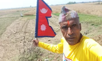 Nepali Runner Ramsundar Karki Completes 450km Run from Lalitpur to Ayodhya