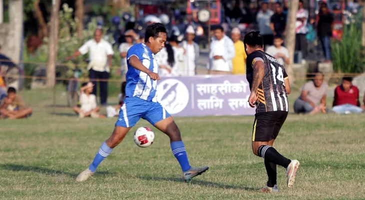 इटहरी भेट्रान सेमिफाइनलमा, तिर्थ याक्सोको ह्याट्रिक चम्कियो