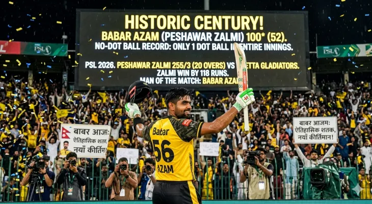 बाबर आजमको ऐतिहासिक पुनरागमन: ७८३ दिनपछि टी-२० शतक, गेल र कोहलीको कीर्तिमान ध्वस्त