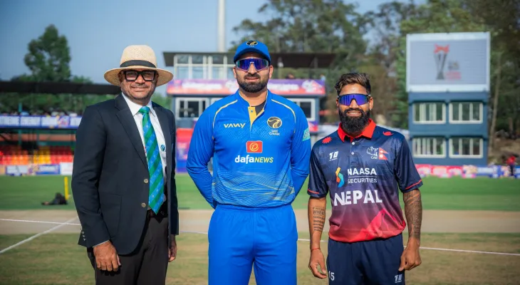 युएईविरुद्धको दोस्रो टी-२०: नेपालले टस जितेर बलिङ गर्दै, प्लेइङ ११ मा हेरफेर