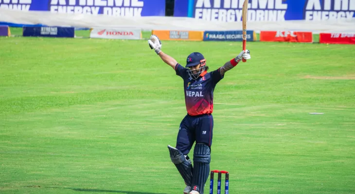 ICC Men’s Cup League 2: Bhurtel’s Century Powers Nepal to Dominate 9-Wicket Victory Over USA